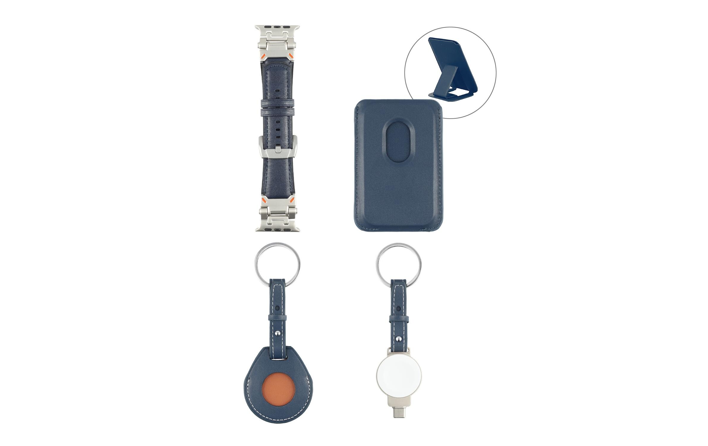 Style Zubehör-Set 4-teilig BlauStyle Zubehör-Set 4-teilig, kompatibel mit Apple Geräten