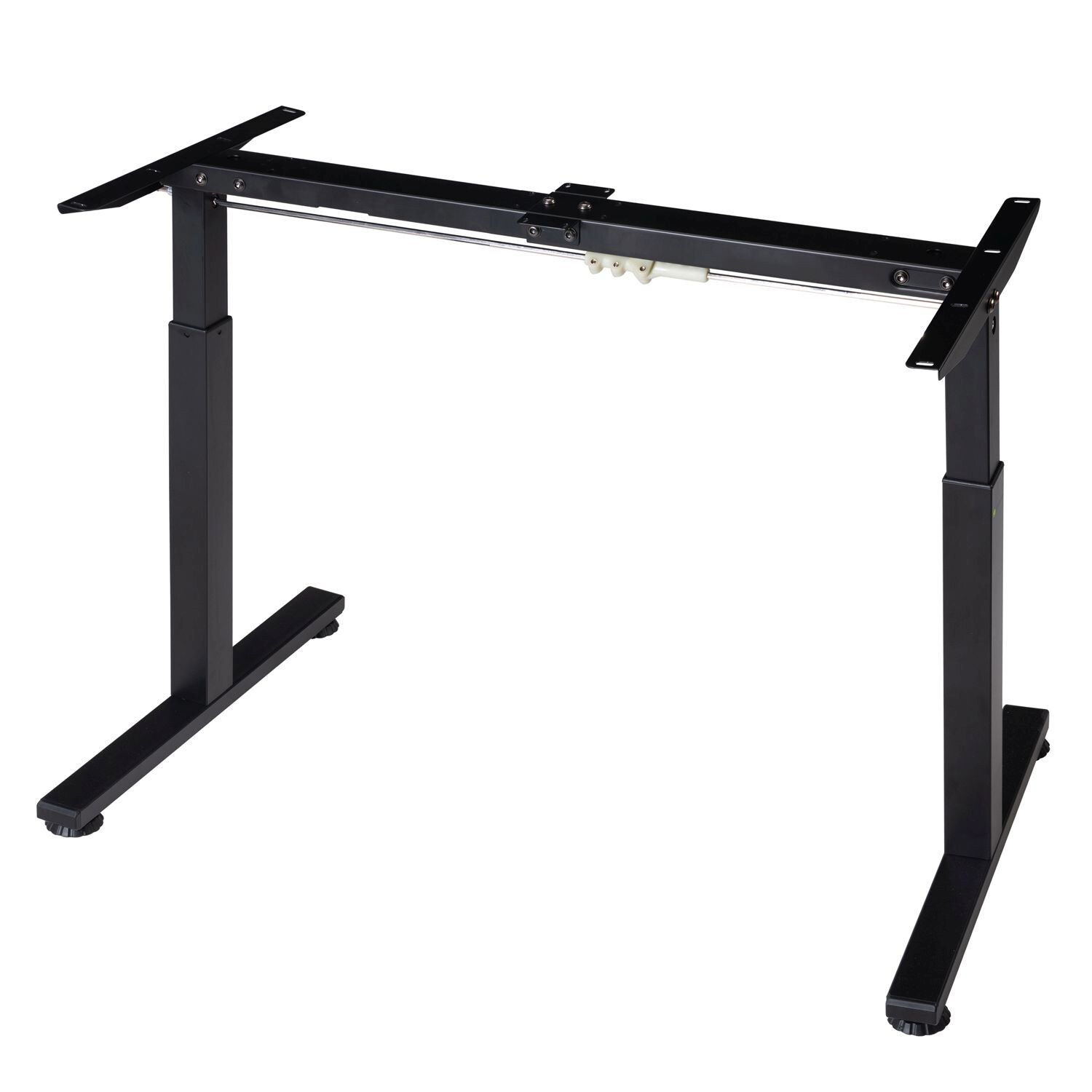 Juskys Höhenverstellbarer Schreibtisch Office Stand 120x60cm - elektrisch, Memory-Funktion - Schwarz