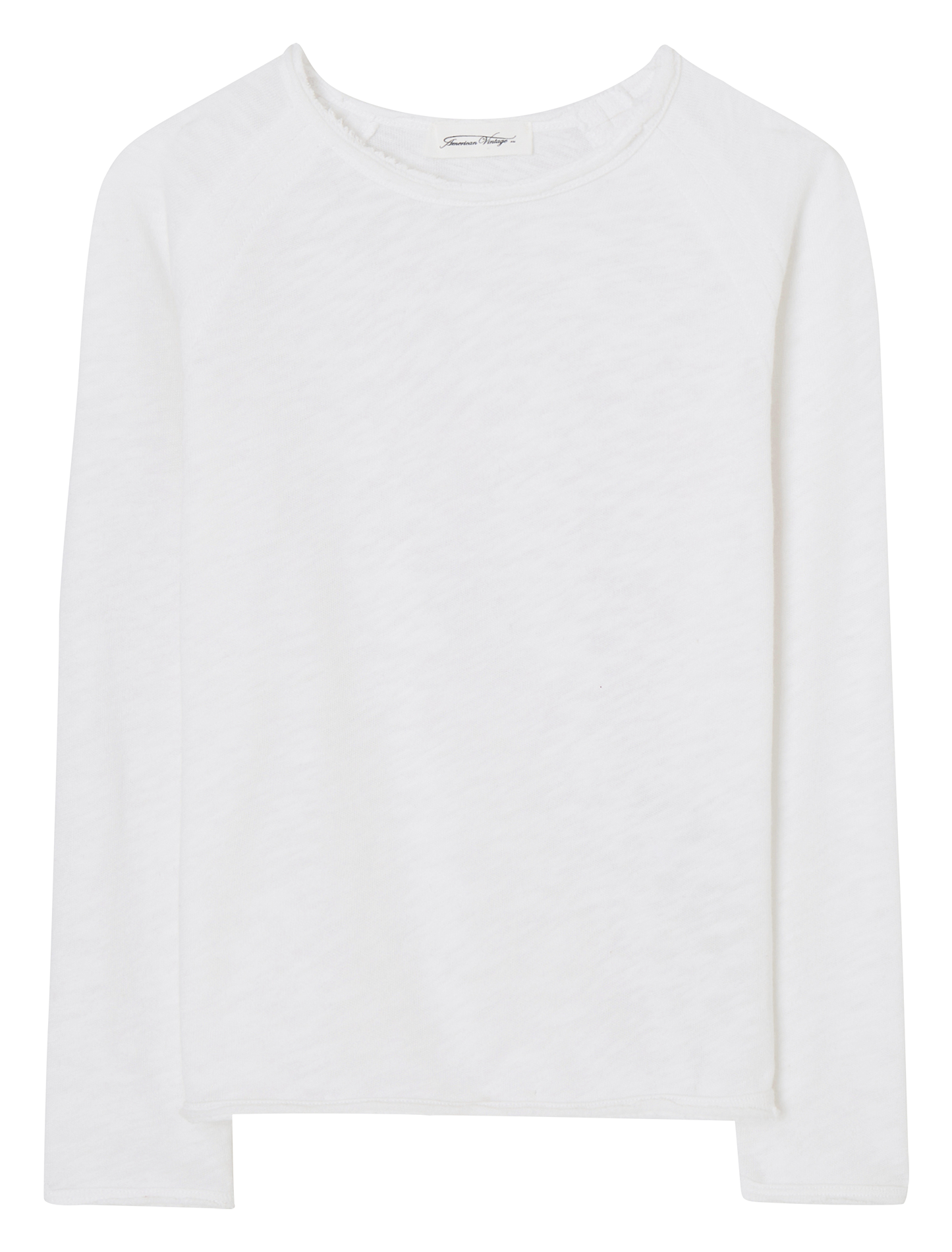 SONOMA - Tee-shirt col rond en coton | Blanc