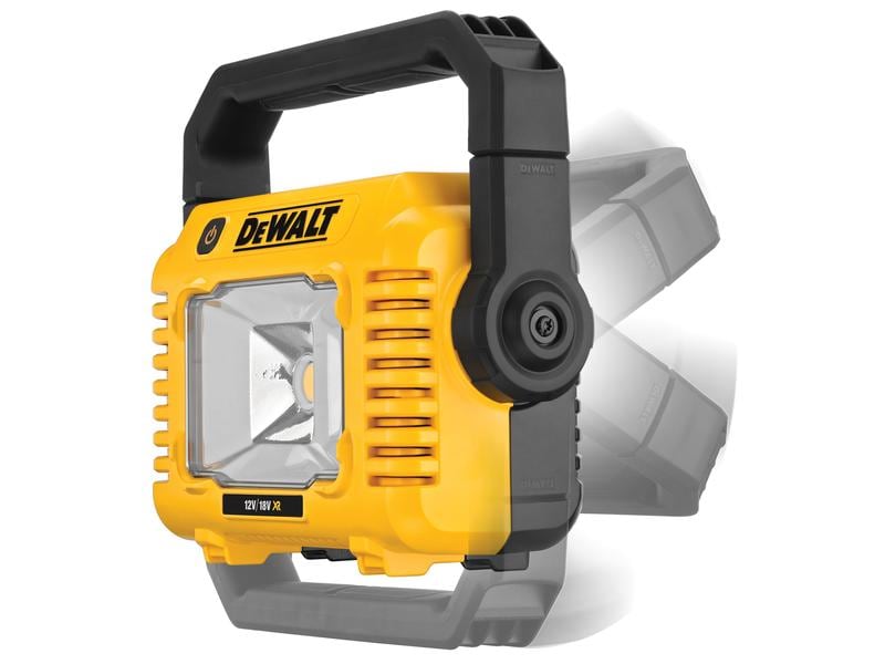 DEWALT Akku-Baustellenleuchte DCL077 12/18 V, Solo Akku-LED-Leuchte aus der innovativen XR-Serie