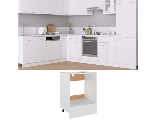 VIDAXL - Meuble bas Armoire de cuisine blanc 60x46x81,5 cm aggloméré