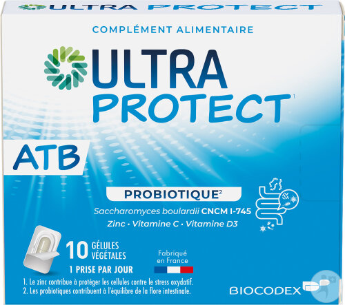 Biocodex Ultra Protect ATB Probiotique 10 Gélules Végétales
