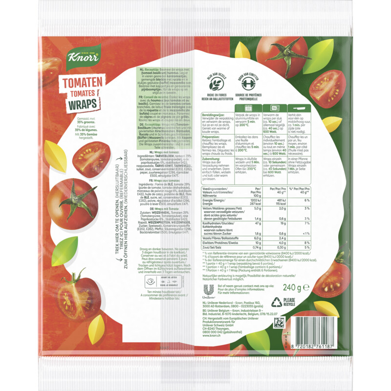 Knorr Tomaten wraps