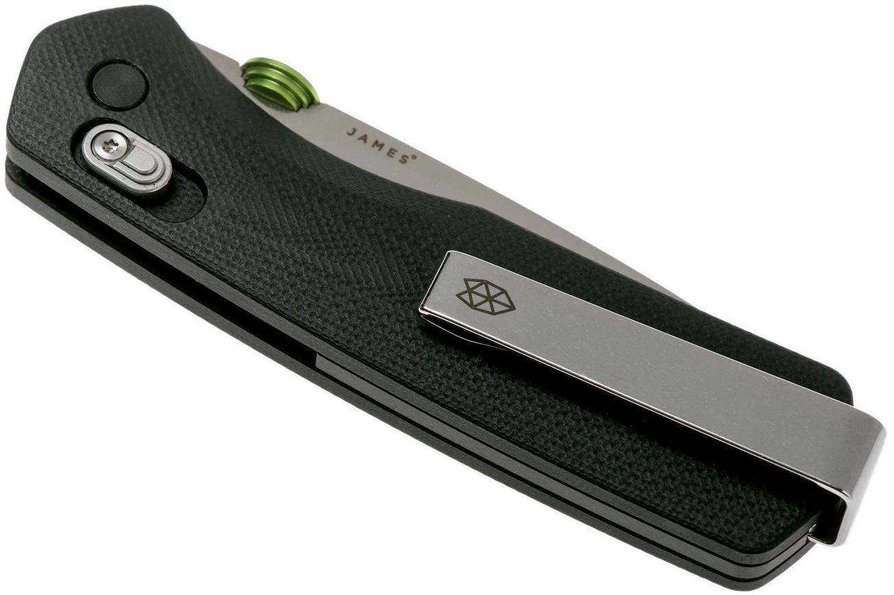 The James Brand The Carter, black G10, stainless zakmes KN108115-00