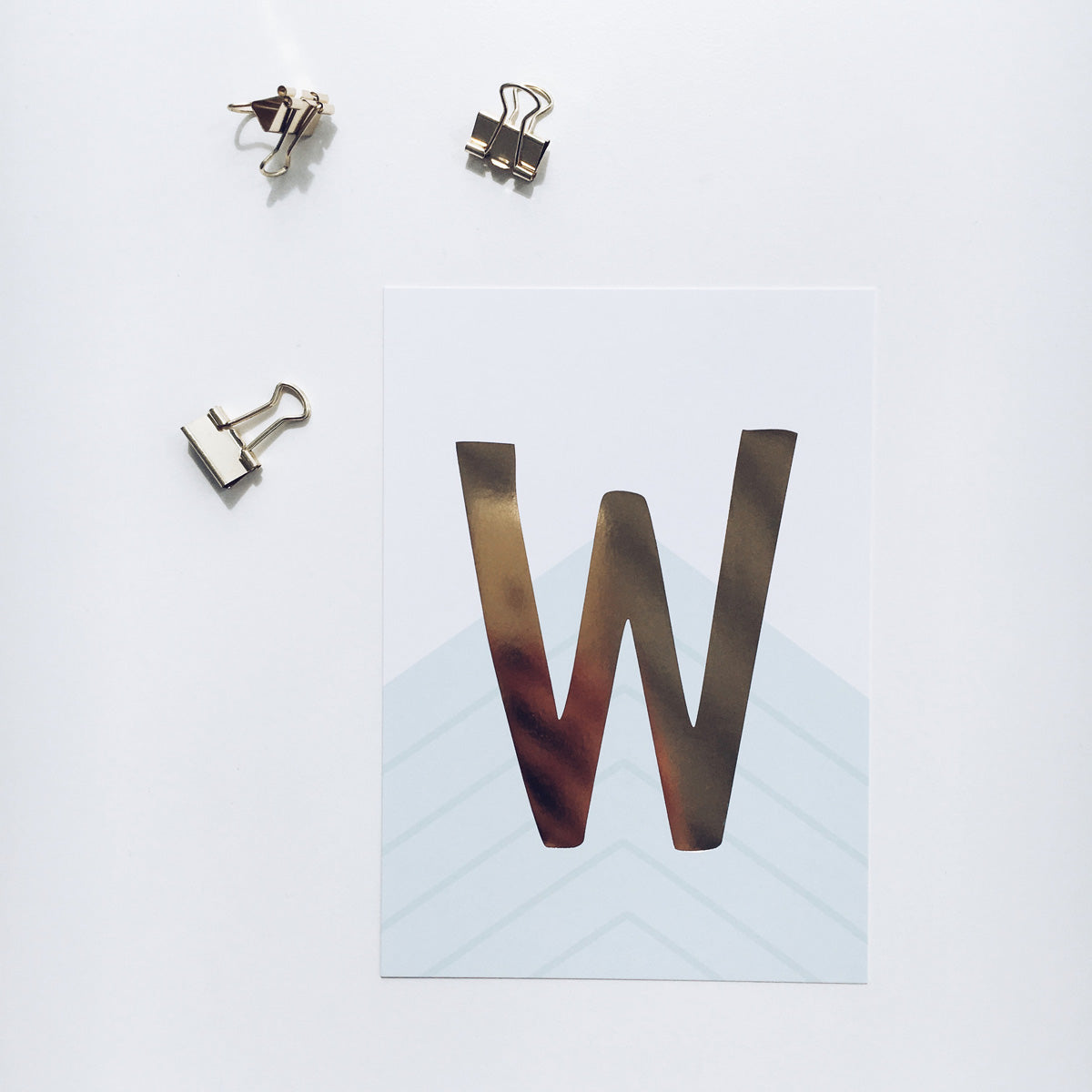 Postkarte „W