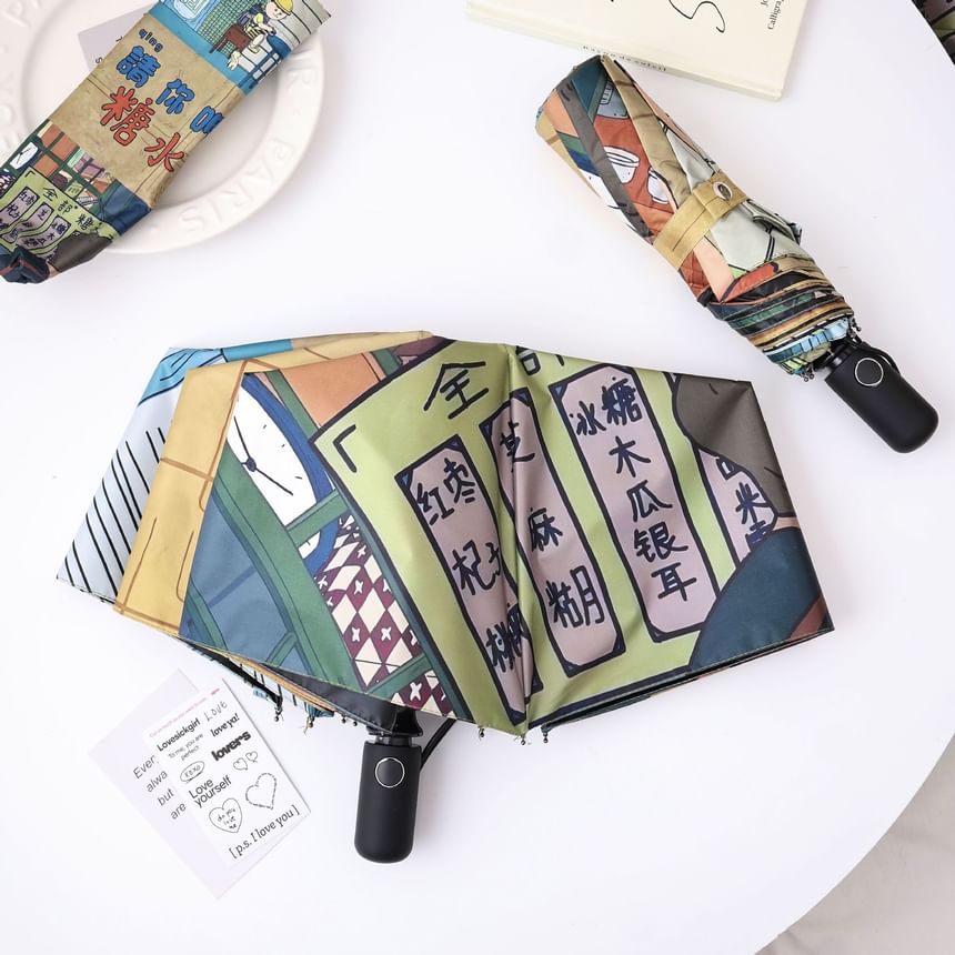 Fenmo - Cartoon Compact Paraplu (Diverse Ontwerpen)