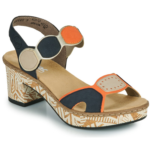 Rieker -  - Marine / Orange / Beige