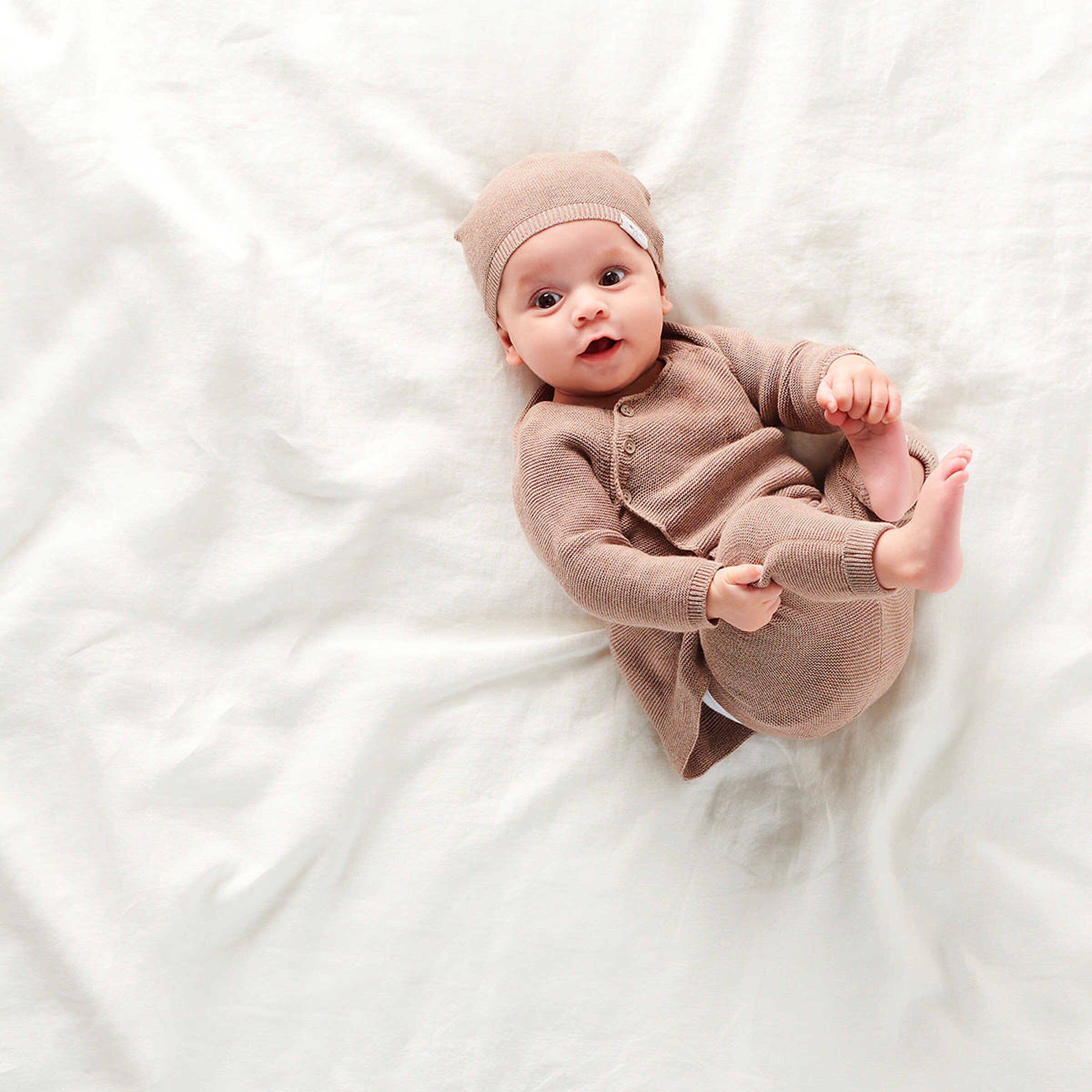 Noppies Baby Strickjacke Pino Taupe Melange