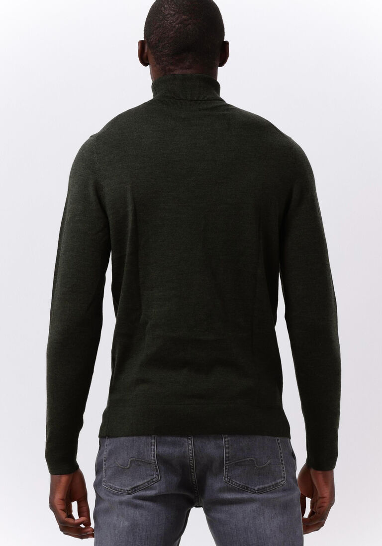 CALVIN KLEIN olijf calvin klein coltrui superior wool turtle neck