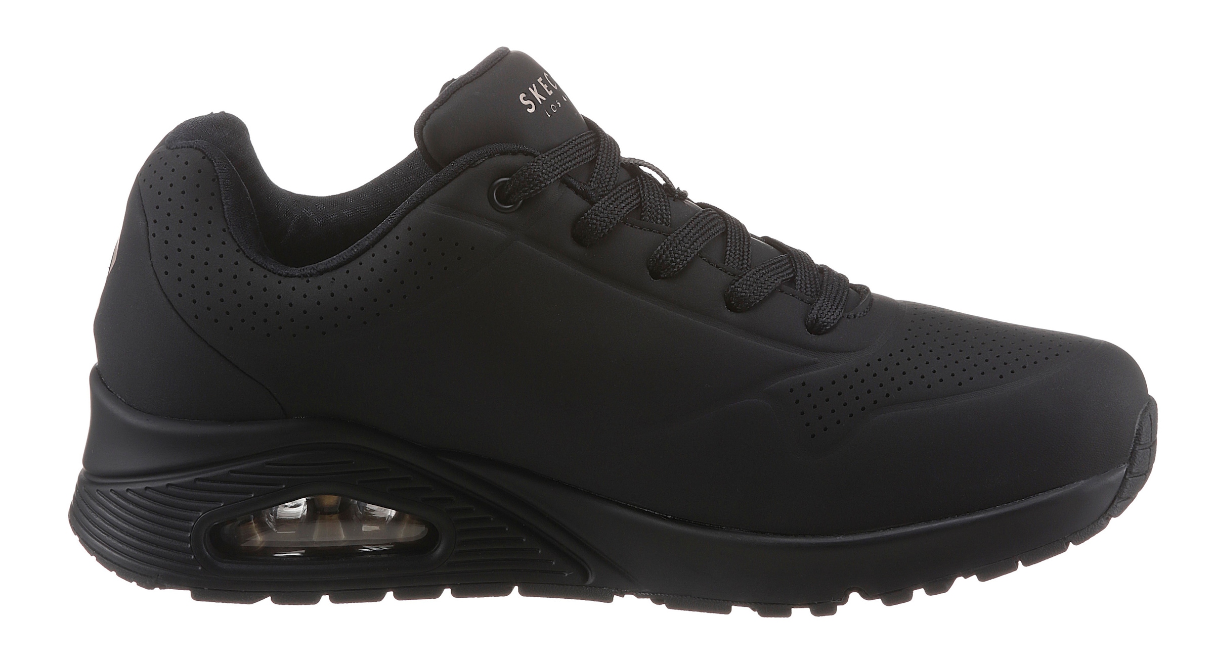 Skechers Wedgesneaker »Uno - Stand on Air«  Freizeitschuh, Halbschuh, Schnürschuh mit feiner Perforation