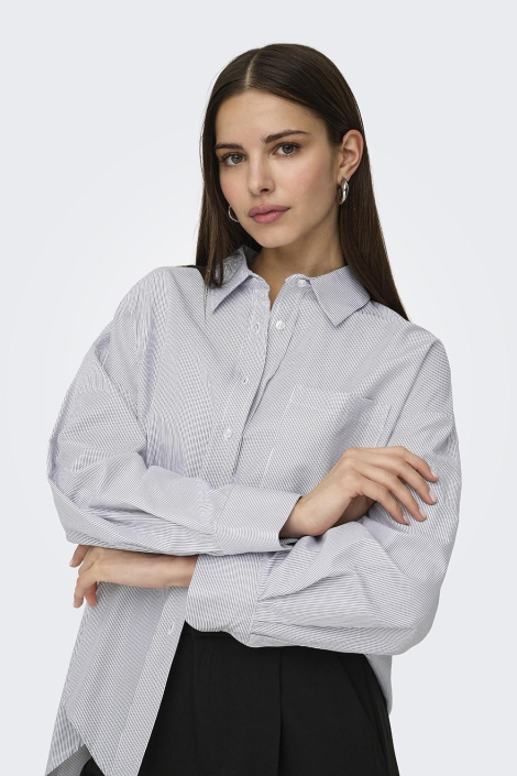 Only blauwe dames blouse