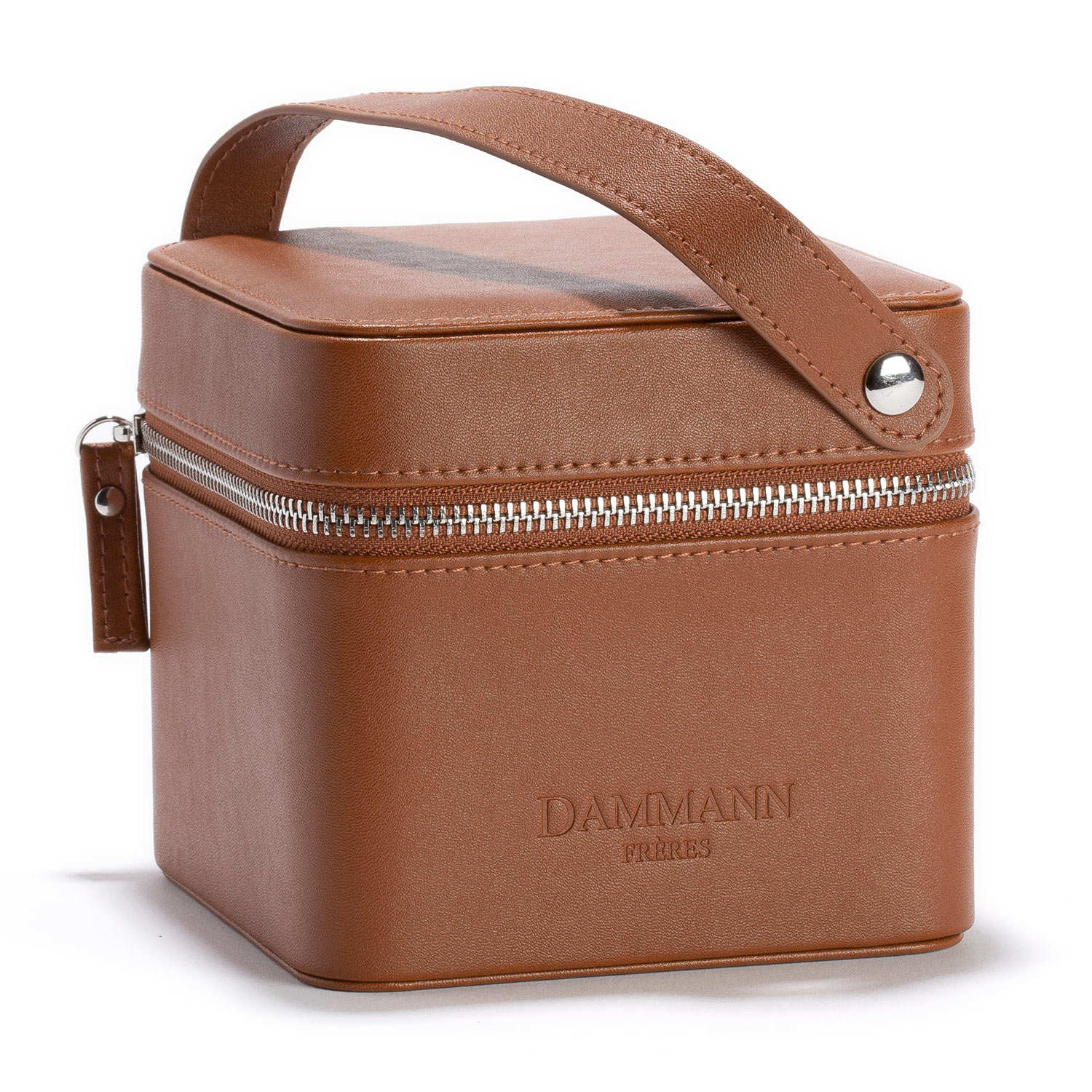 Coffret thé valisette Escape en simili cuir fauve - 32 sachets