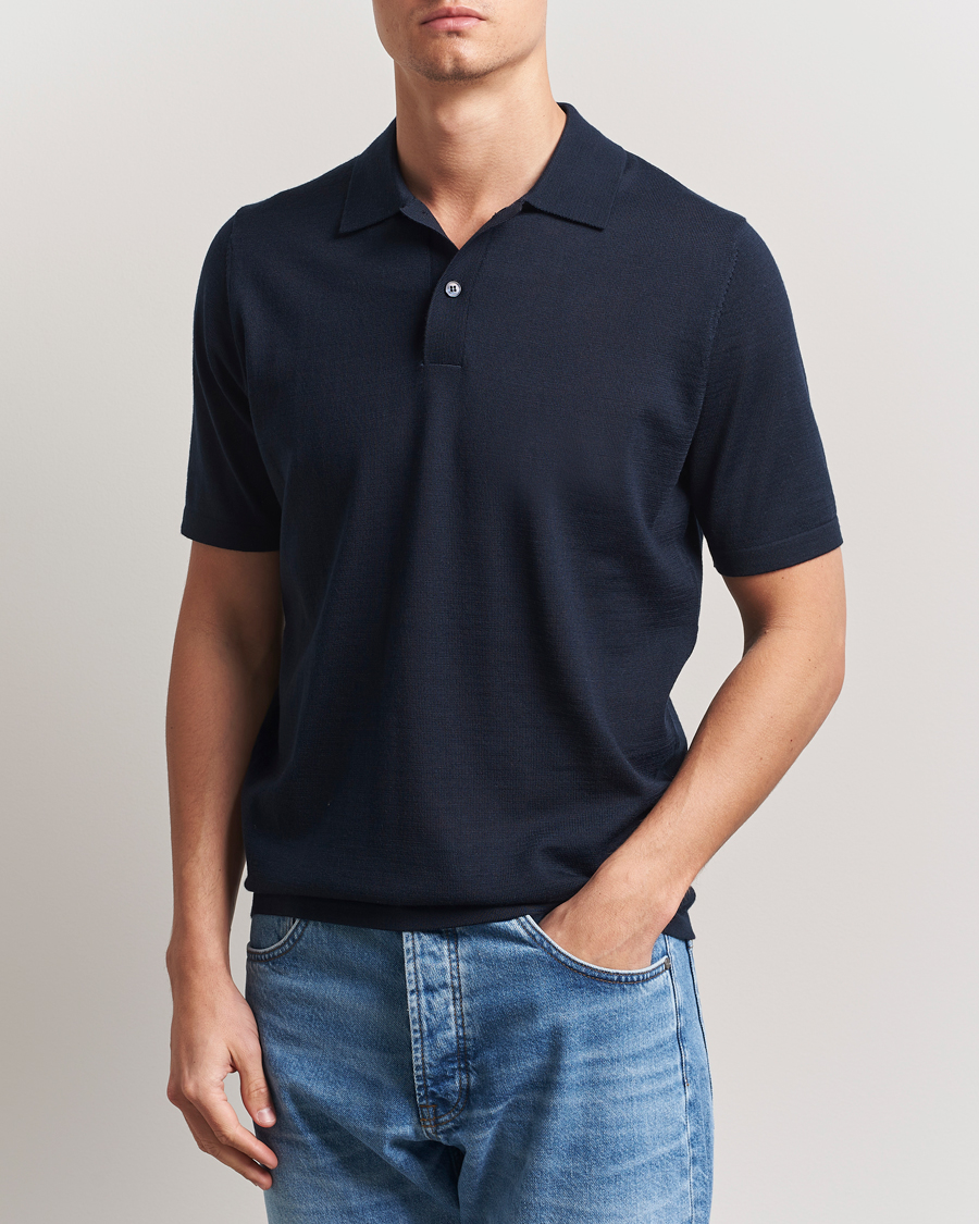 Samsøe Samsøe Sarown Knitted Polo Salute Navy