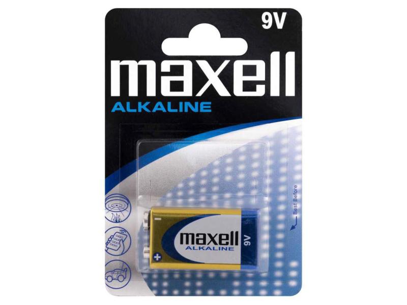 Maxell Europe LTD. Batterie Alkaline 9V E-Block , 1 Stück Typ 6LP3146 / 9V E-Block / 9V, 1 Stück