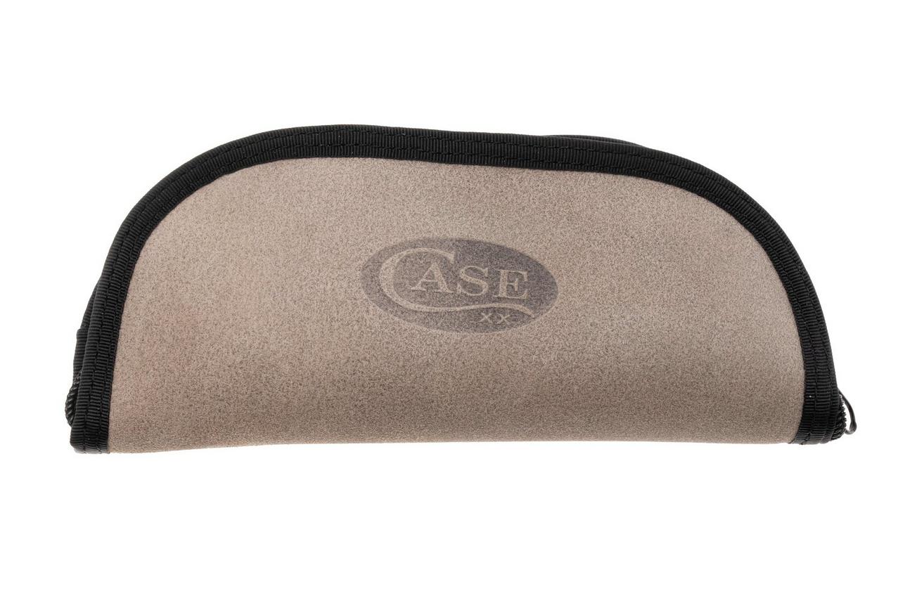 Case Taco Pouch 50283 Grey Suede Leather, zakmes pouch