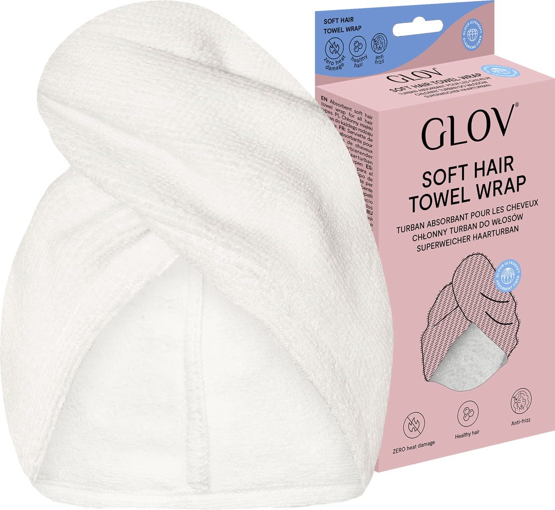 GLOV  Soft Hair Wrap, Fluffy White