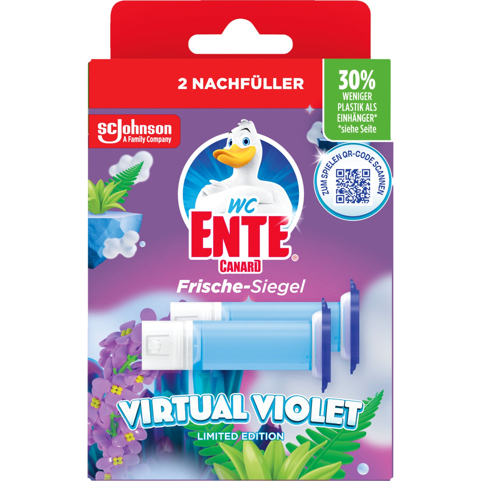 WC Ente Frisches Ref Virtual Violett 2 x 36 ml