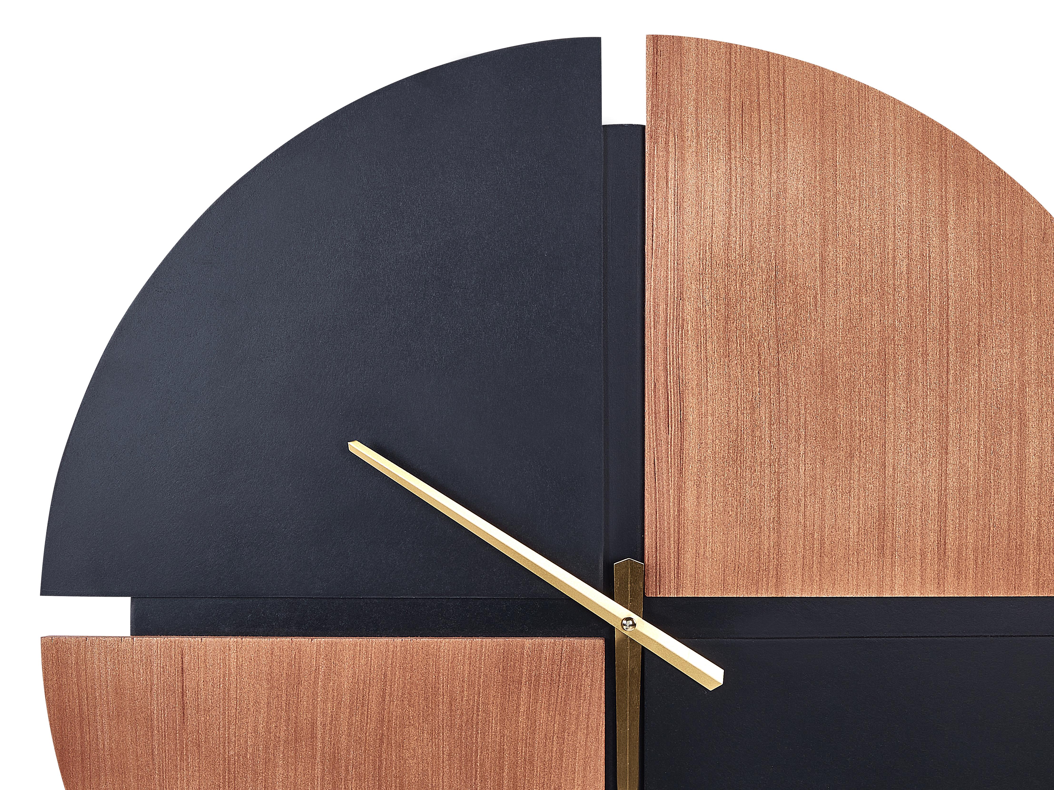 Wandklok ARAMON 60 cm Bruin/zwart