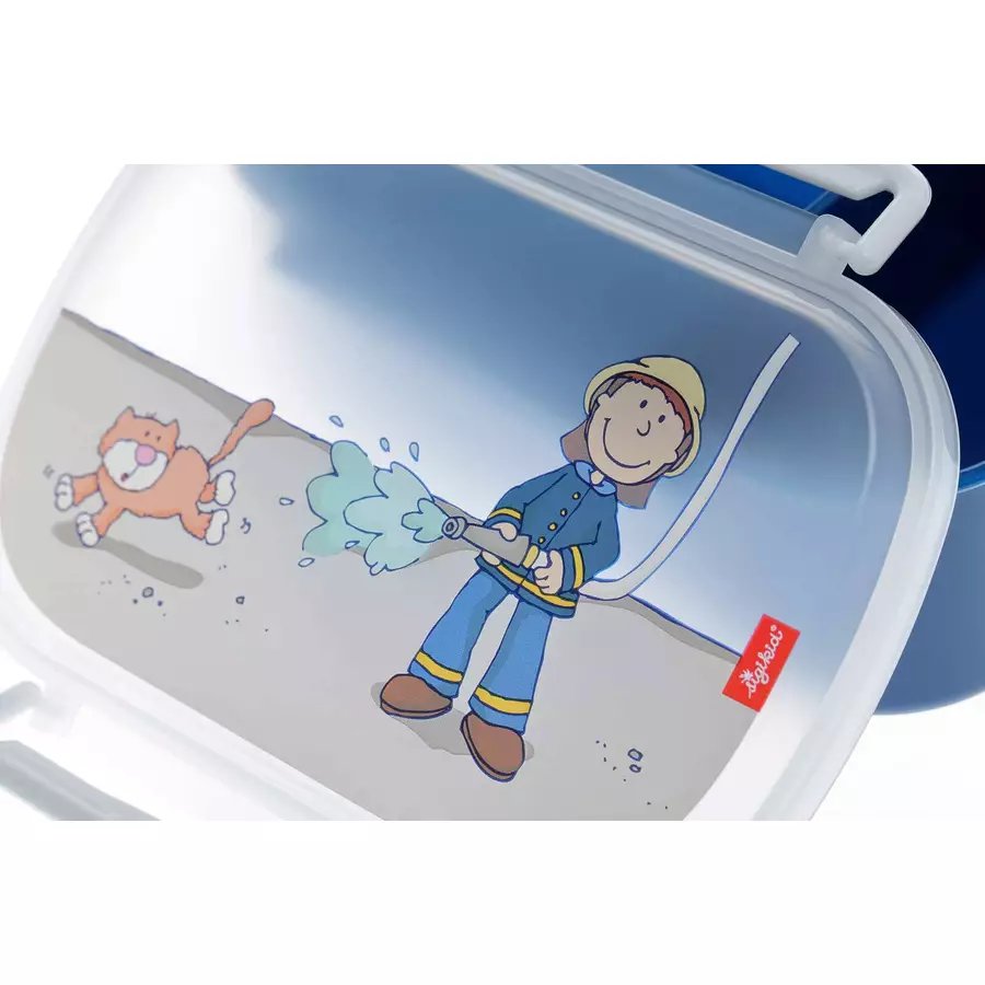 Sigikid Brotdose + Trinkflasche 2er Set blau-rot