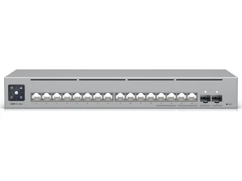 Ubiquiti UniFi Switch Pro Max 16 - Switch - L3 - Administreret - 12 x 10/100/1000   4 x 2.5GBase-T   2 x 10 Gigabit Ethernet - desktop, monterbar på stativ, væg-monterbar - AC