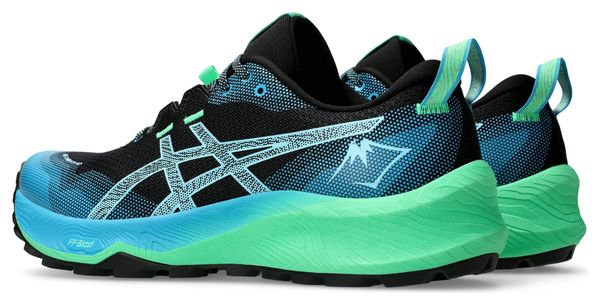 Chaussures Trail Asics Gel-Trabuco 12 Noir/Bleu/Vert Homme