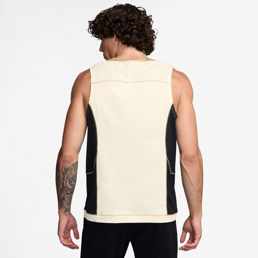 Nike Débardeur Dri-FIT Strike  - Blanc/Noir Or/Noir