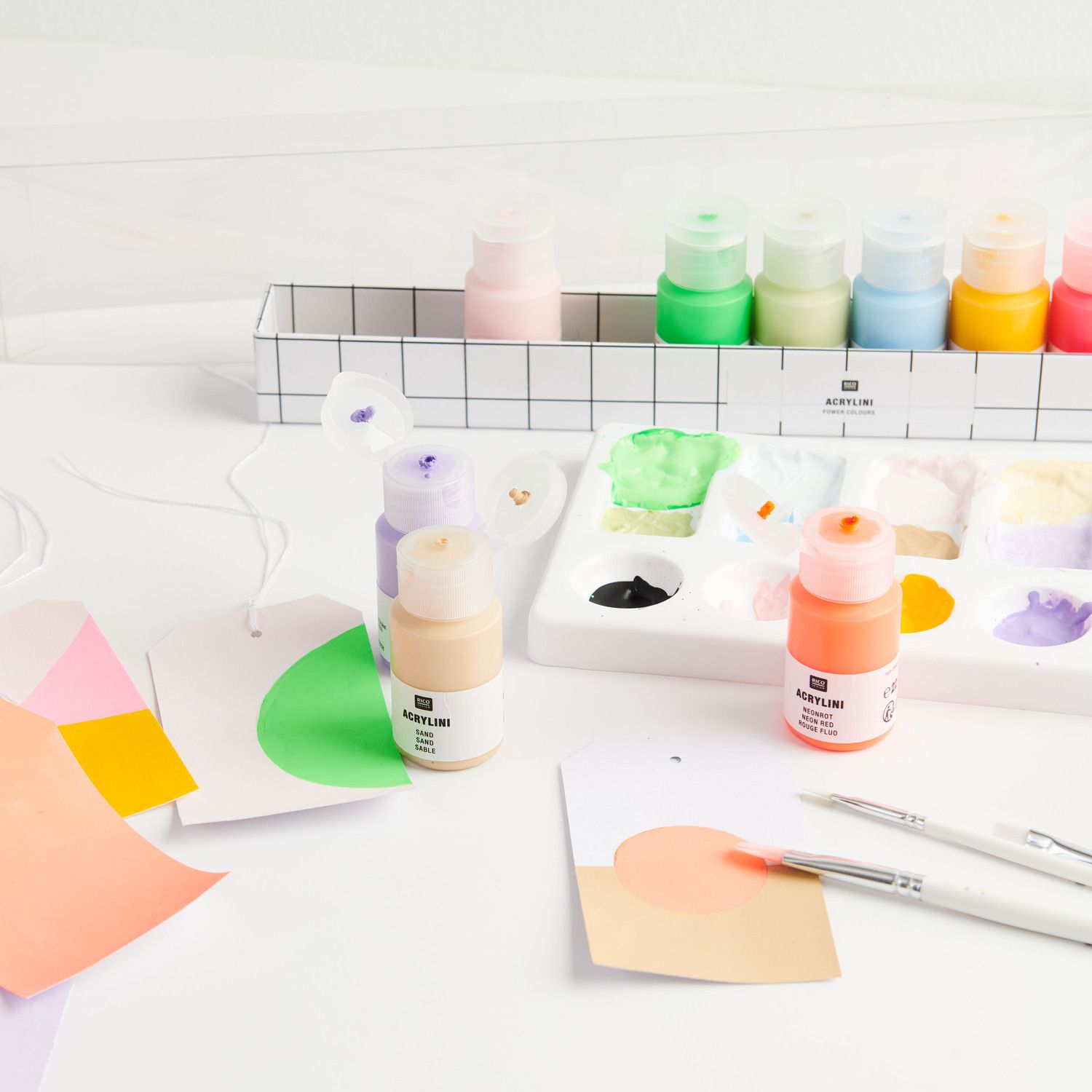 Acryl-Farben ACRYLINI (12x22ml) in power colours