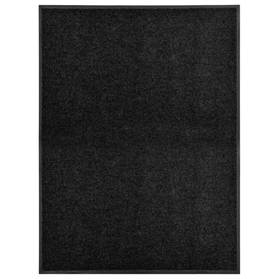 vidaXL - Mat - Zwart - Stof - 90 x 120 cm