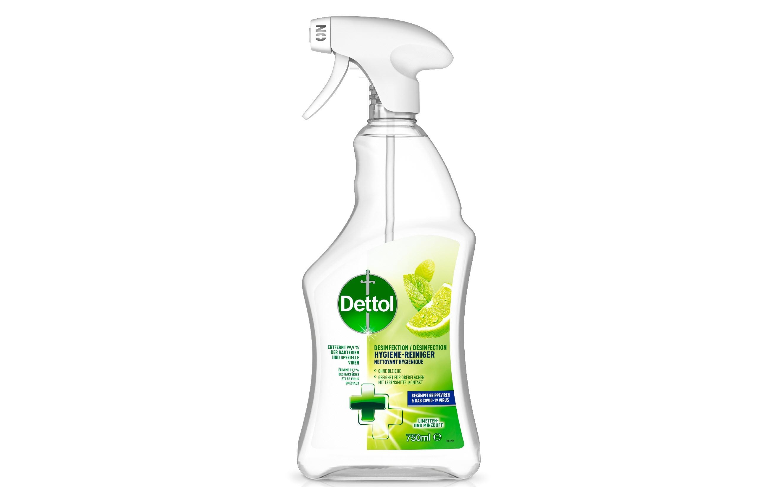 Desinfektion Hygiene-Reiniger Limetten- & Minze 750 mlKraftvoller Allzweckreiniger für Oberflächen