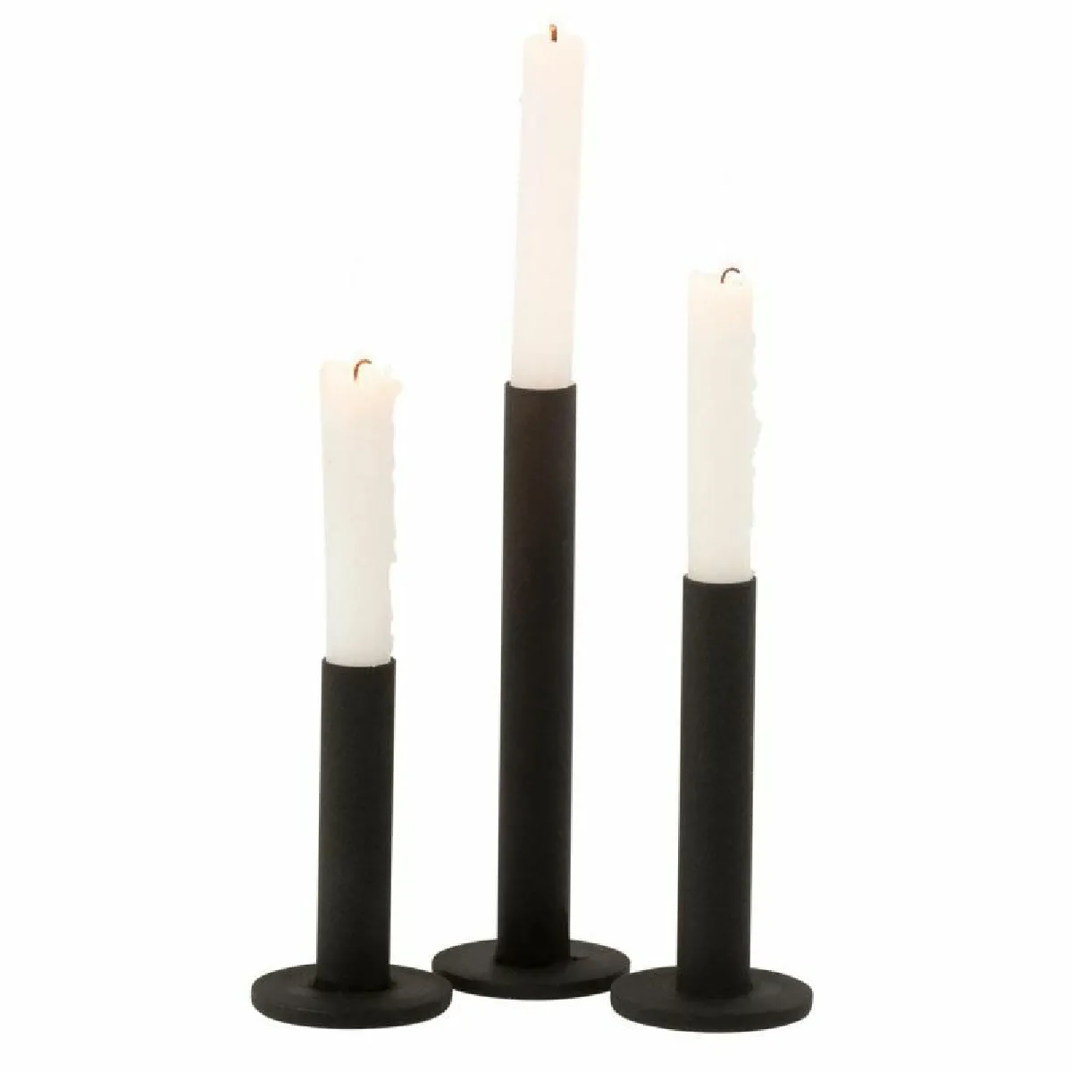 Paris Prix Lot De 3 Chandeliers Marbelous - Noir Mat