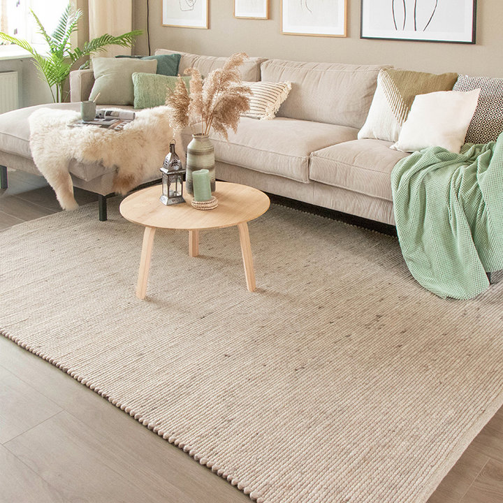Wollen vloerkleed - Wise Wit/Naturel | Heerlijk warm