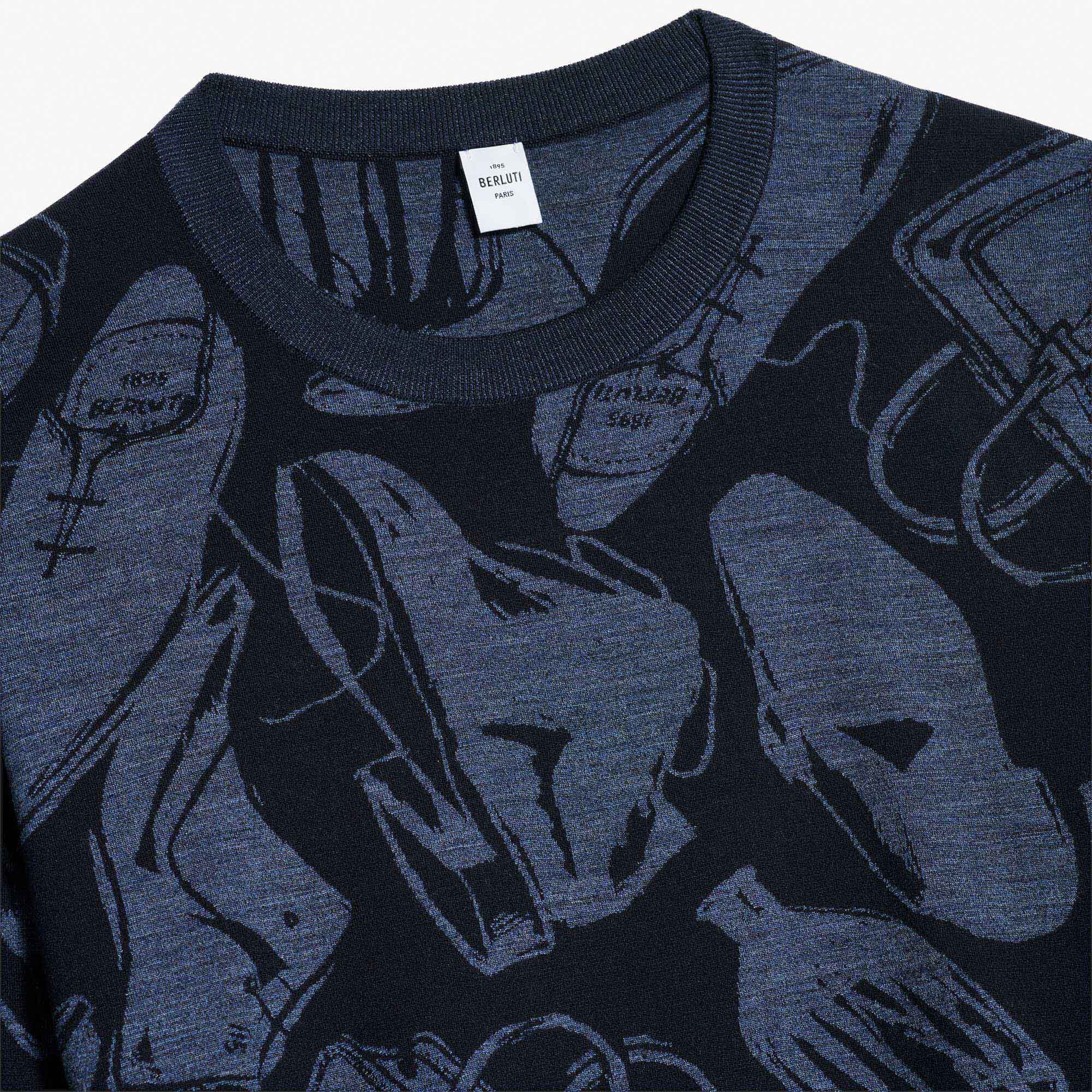 Pull En Laine Avec Jacquard Summer Iconic