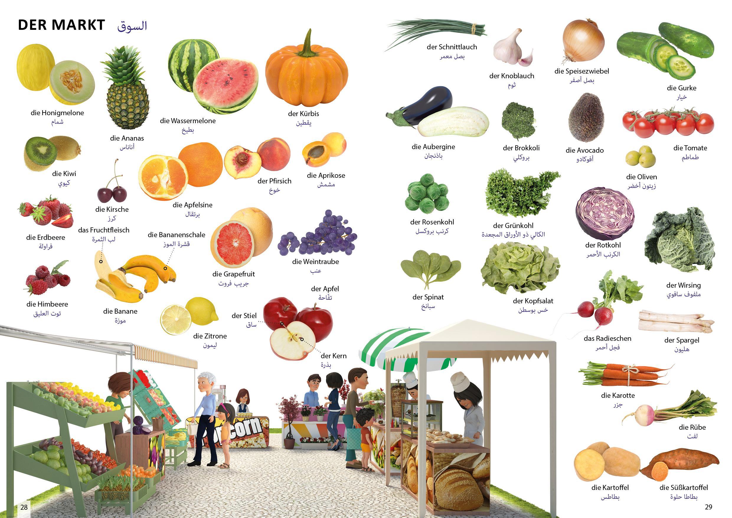 Bildwörterbuch für Kinder und Eltern Arabisch-Deutsch