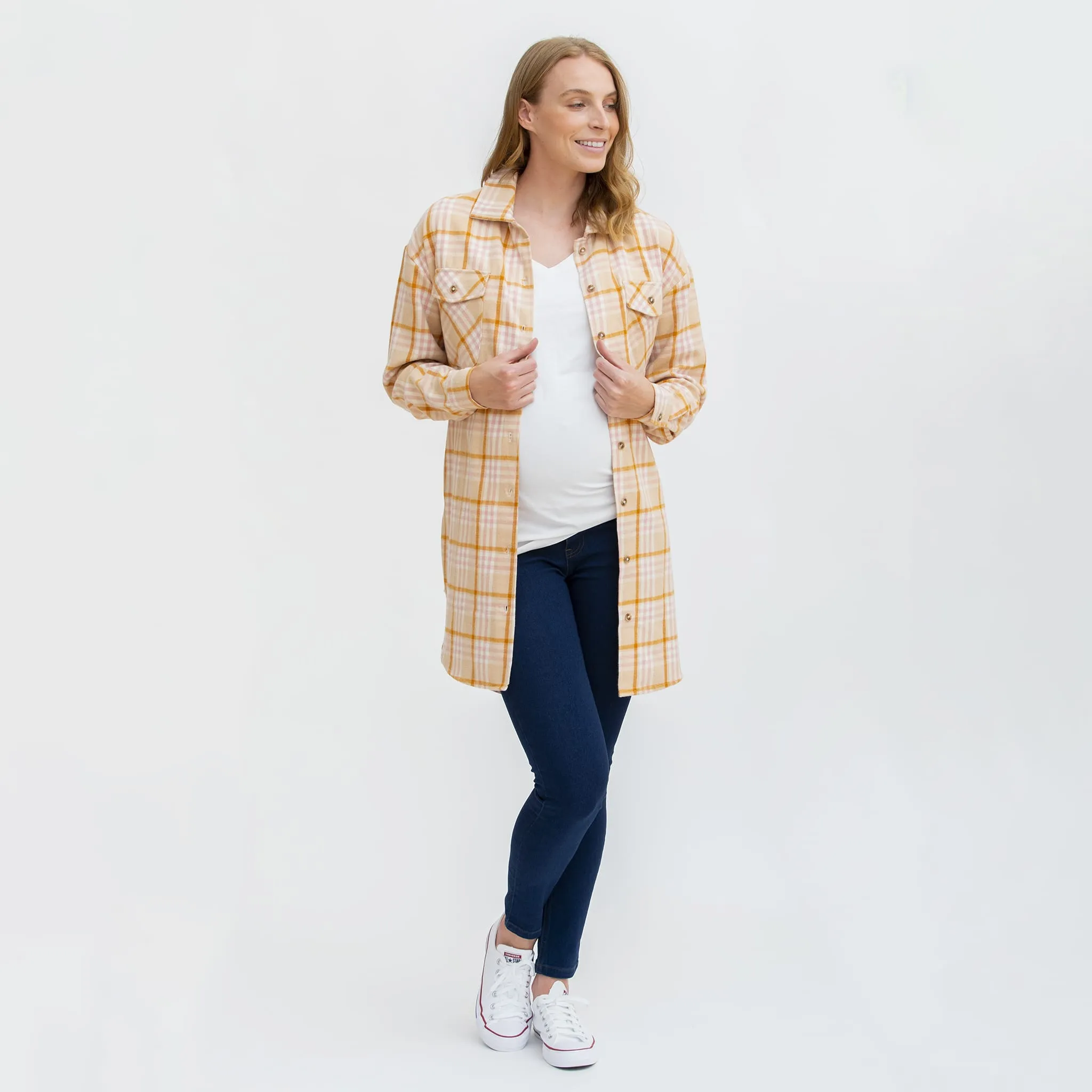 Bella Maternité Chemise Carreaux Maternité