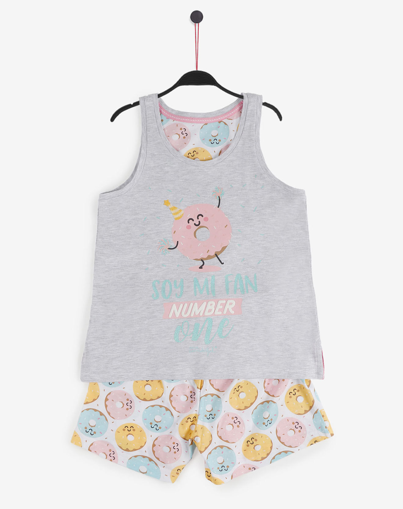 Mr Wonderful Pyjama Soy Mi Fan N1 imprimé  gris