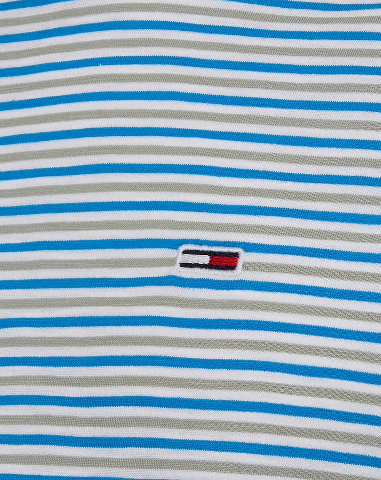 Tommy Jeans T-Shirt Textured rayé bleu/blanc
