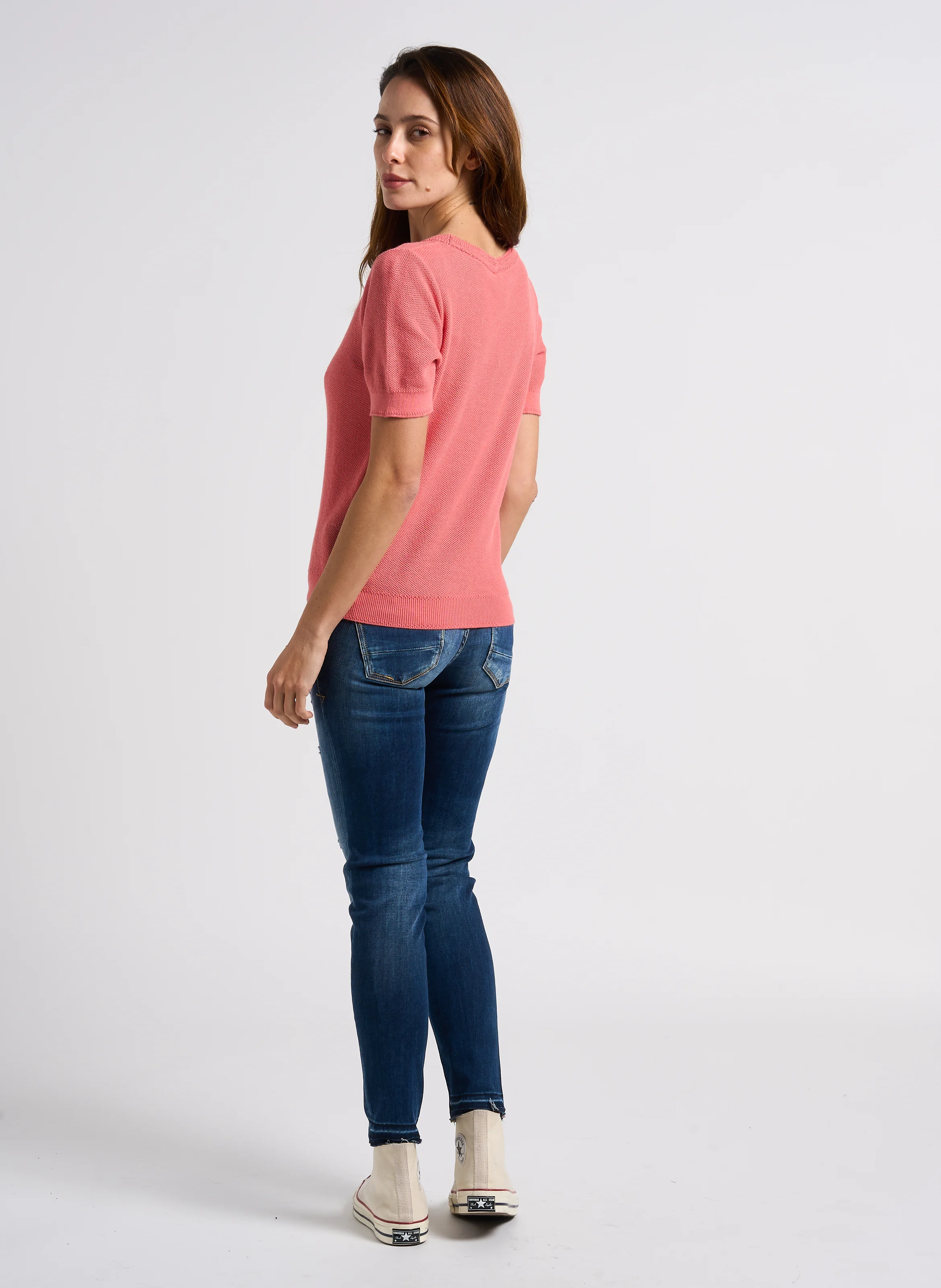 Jean slim 7/8ème effet push up | Bleu