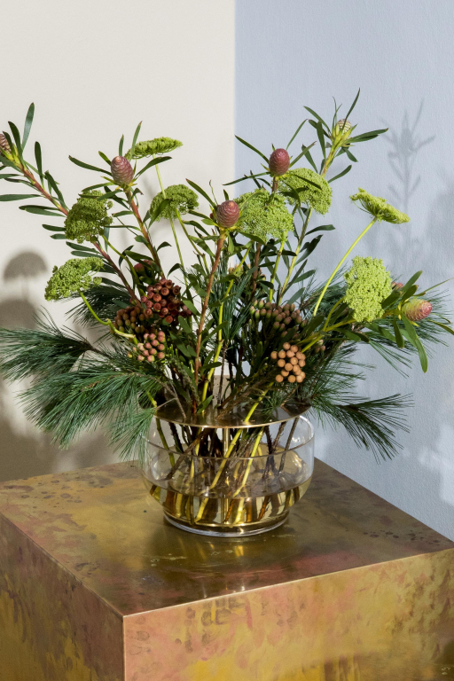 Fritz Hansen Ikebana vaas large brass