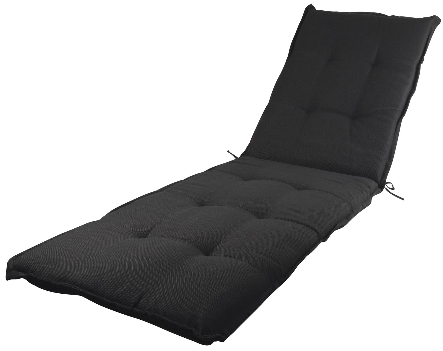 Cris kussen voor ligstoel, zwart. 203 x 5 x 60 cm