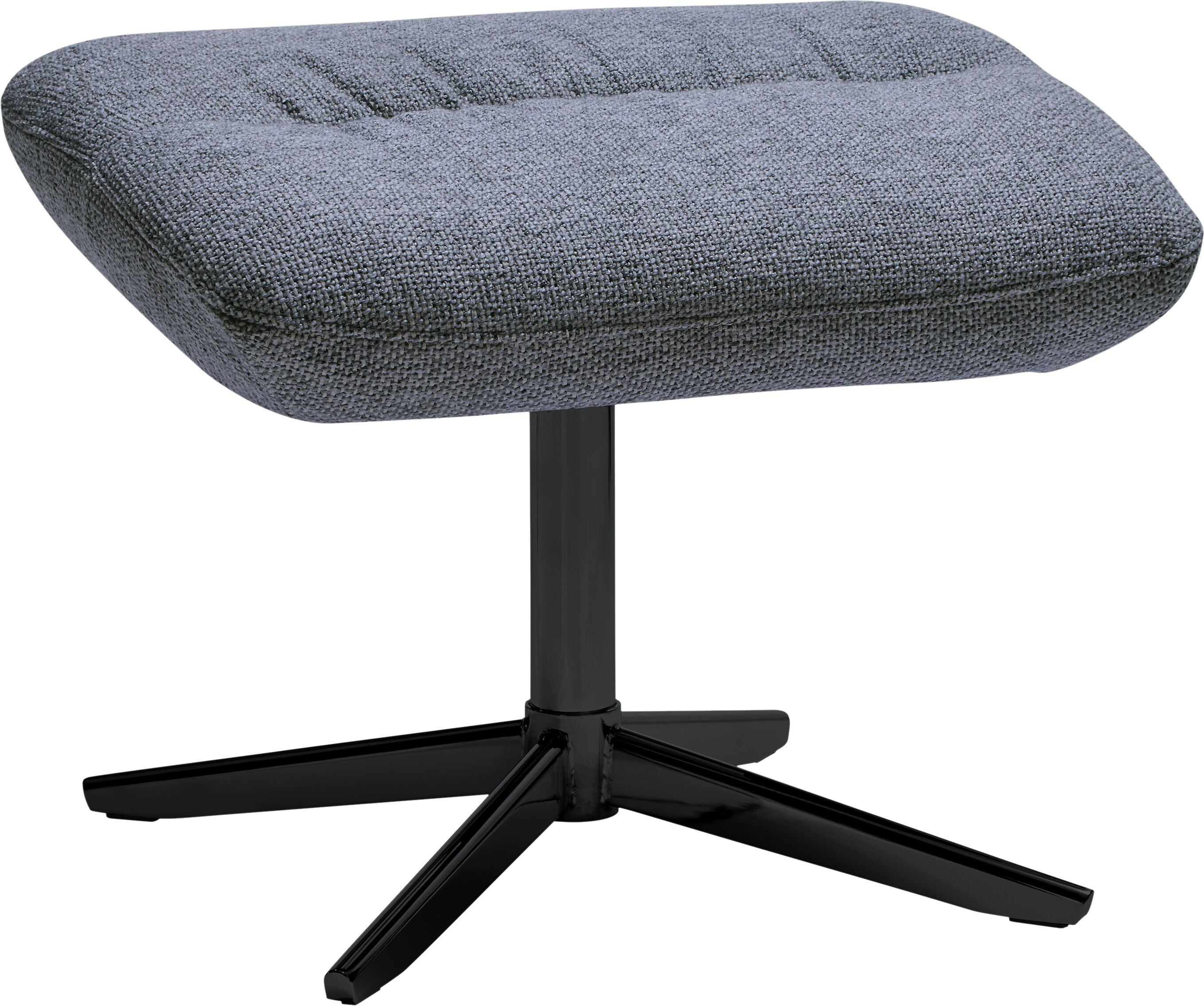 ARNOLD Hocker - Grau / B: 55.0 cm x T: 37.0 cm x H: 43.0 cm