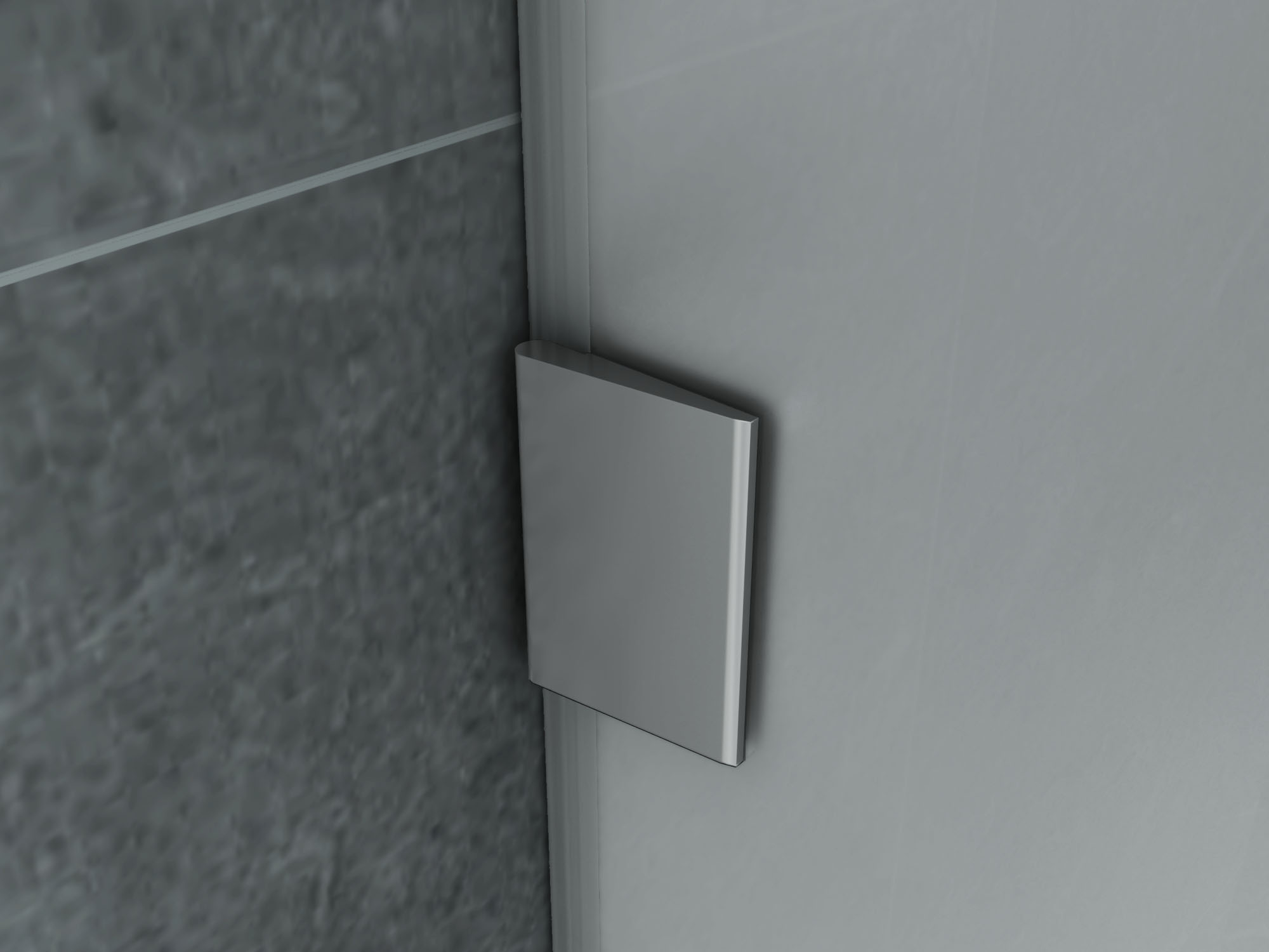 SaniGoods High urinoir schaamschot melk glas 90x40cm