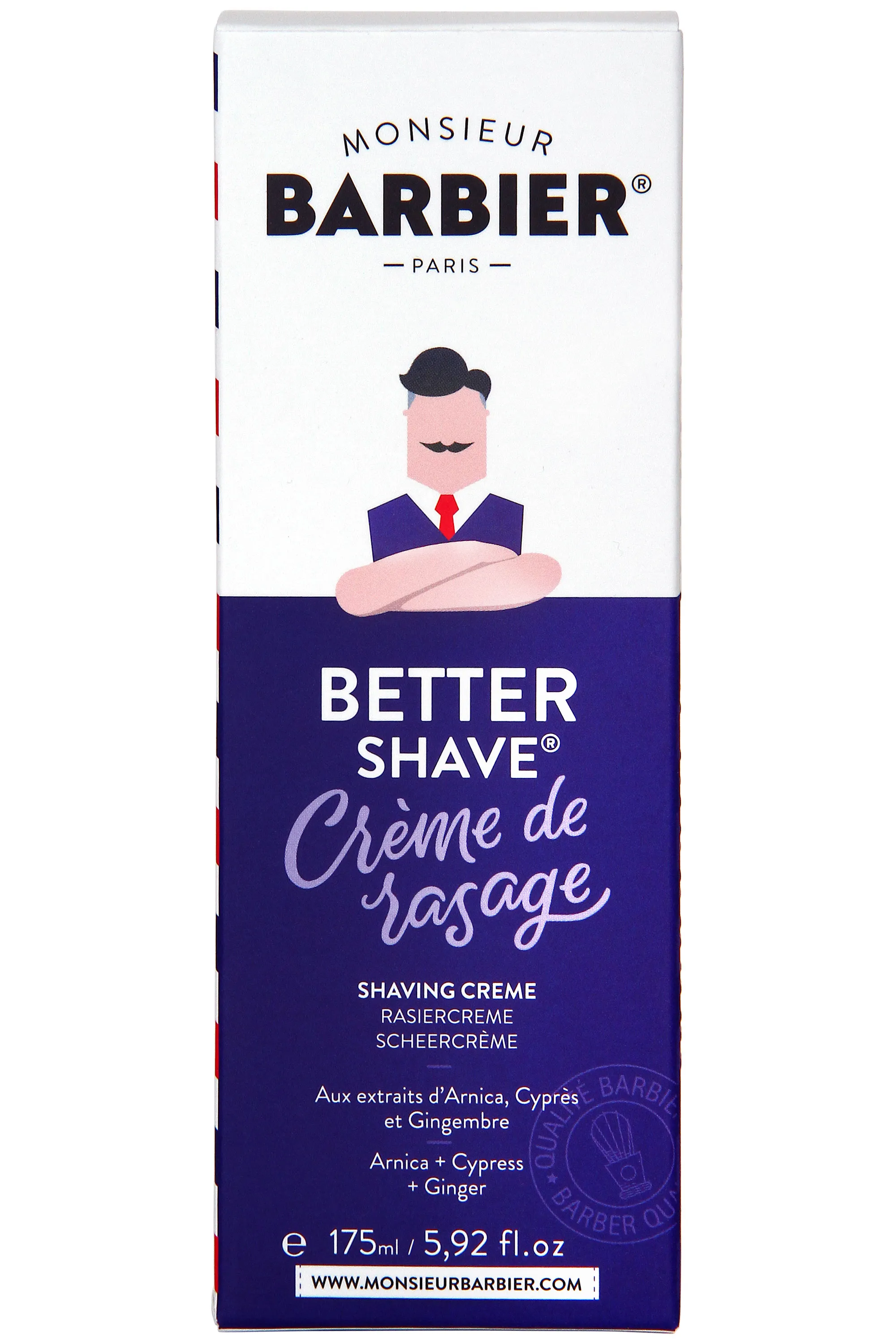 Monsieur Barbier Crème de rasage Better-Shave-175 ml