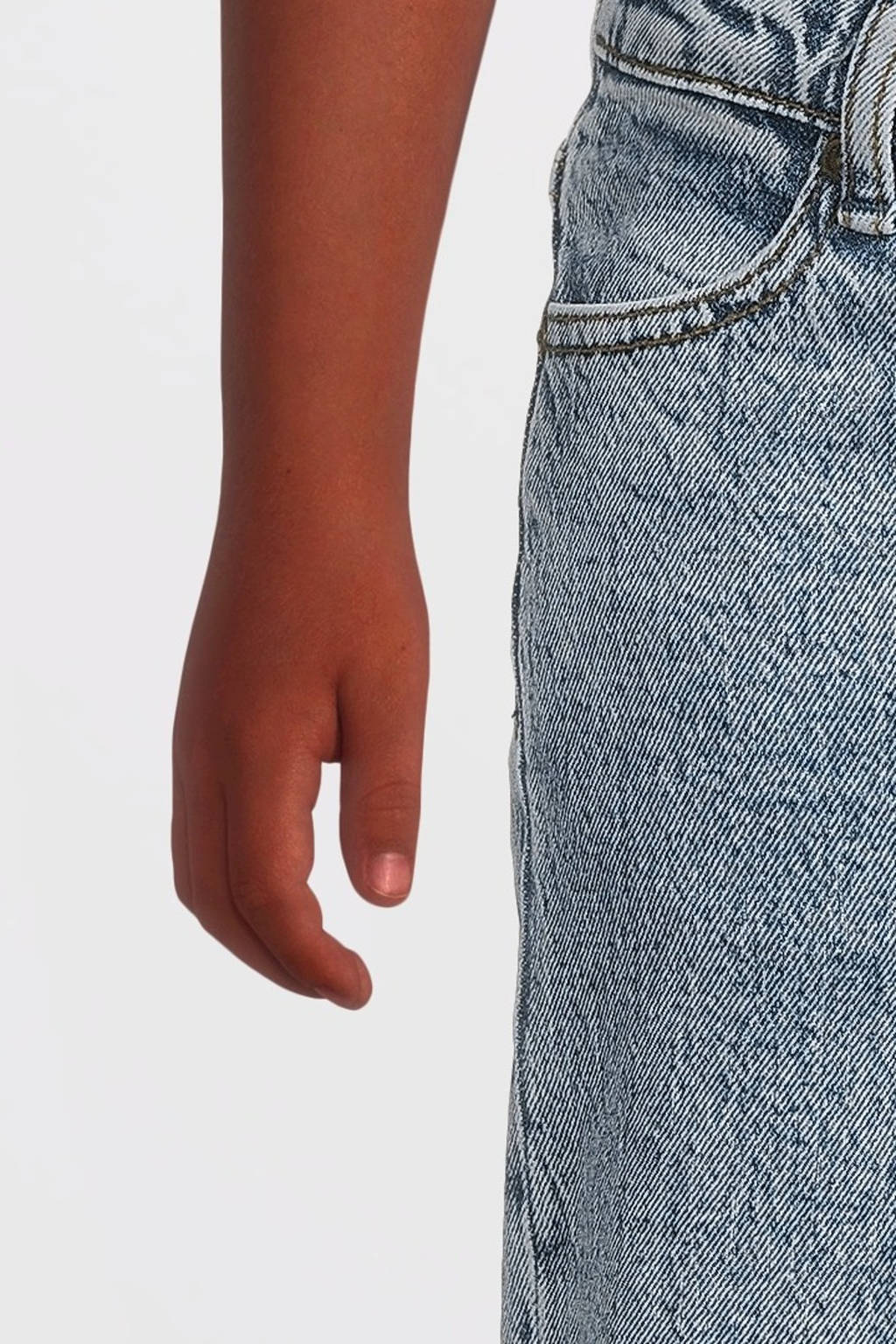 Your Wishes wide leg jeans medium blue denim