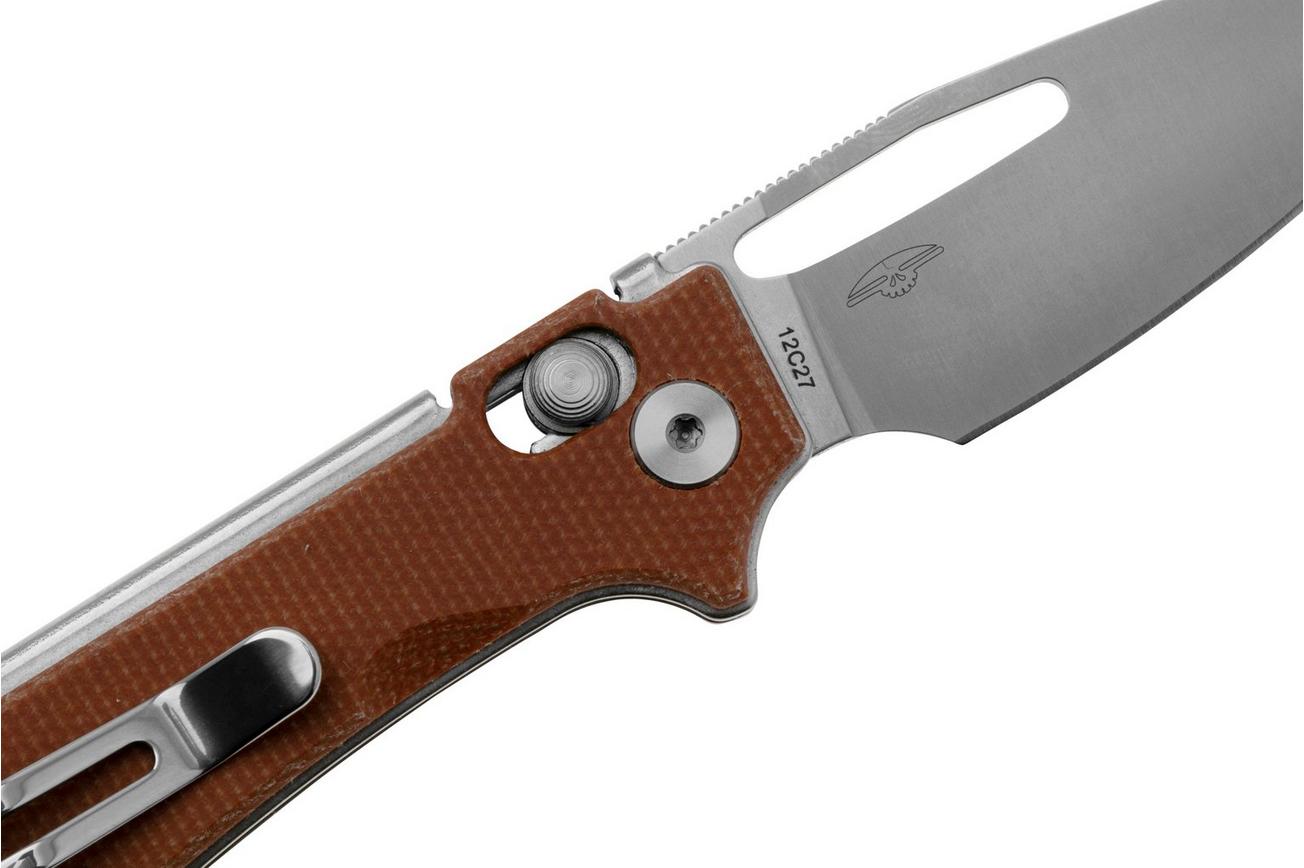 Real Steel Vis 8051NM Satin 12C27, Natural Micarta, zakmes, Jakub Wieczorkiewicz design