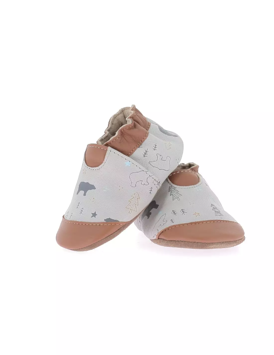 ROBEEZ WINTERING BEAR - Pantoufles & chaussons Grisclaircamel