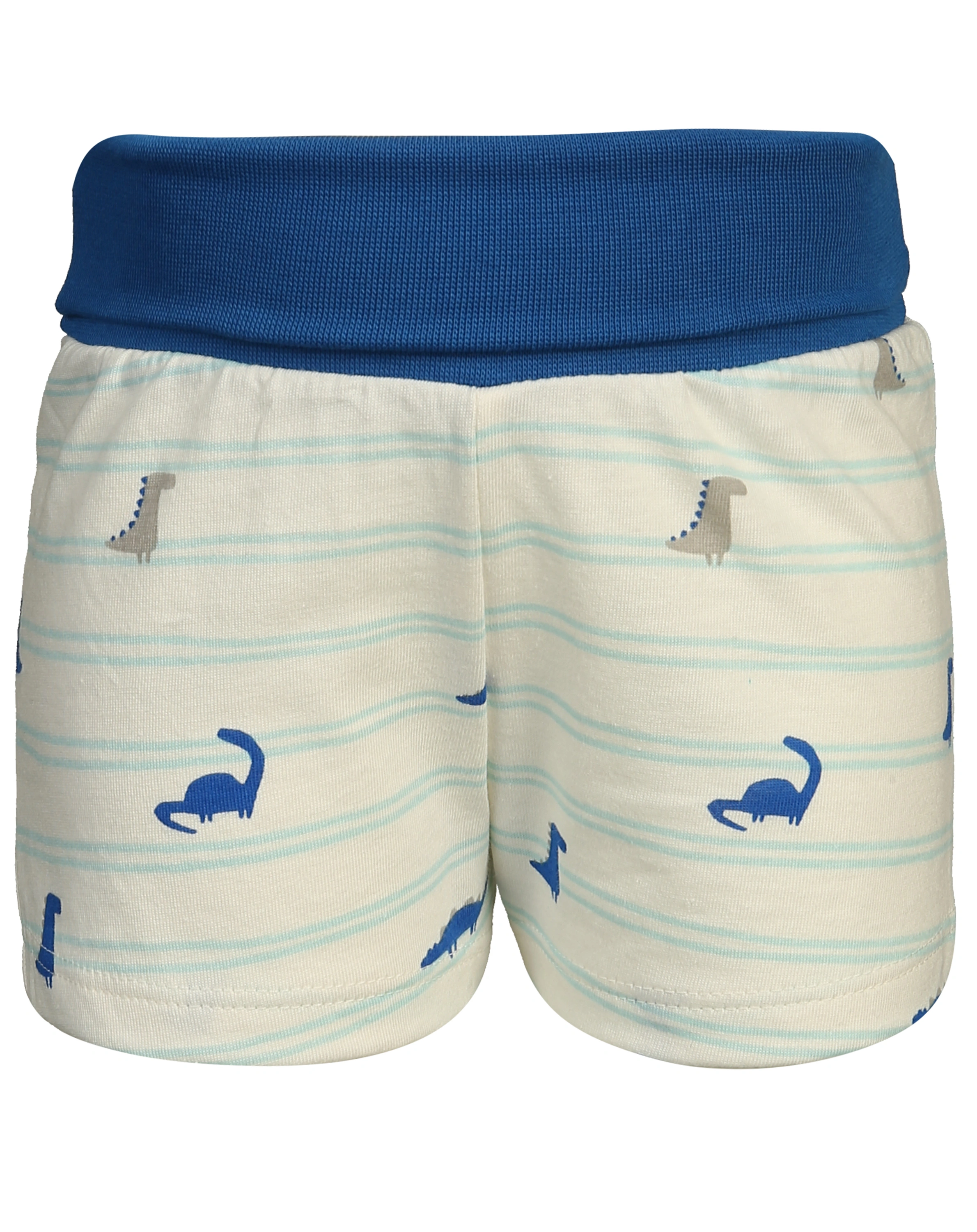 Jersey-Shorts DINO gestreift in white whisper