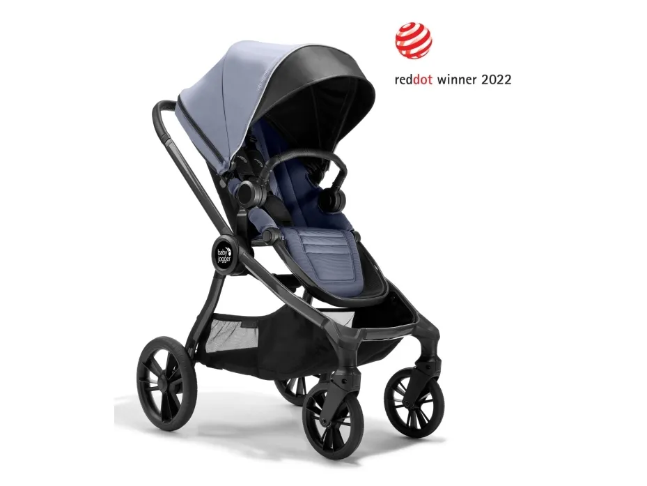 Baby Jogger City sights, Baldakin, Traditionel barnevogn, Ethvert køn, Solidt hjul, Sammenfoldelig, Sort, Violet