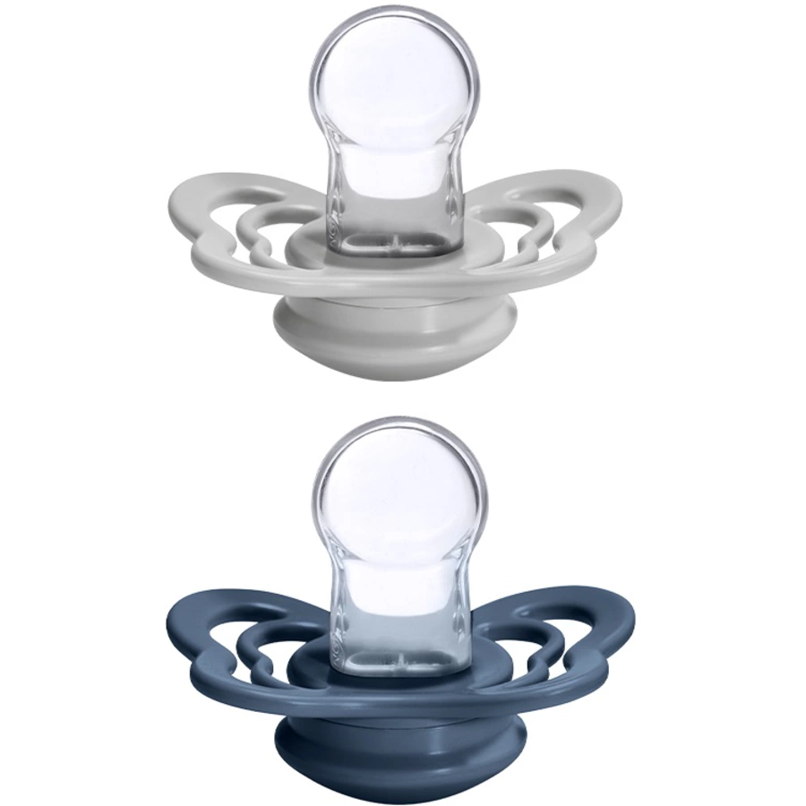 BIBS® Schnuller Couture Cloud  Steel Blue Silikon 6-36 Monate, 2 Stk.
