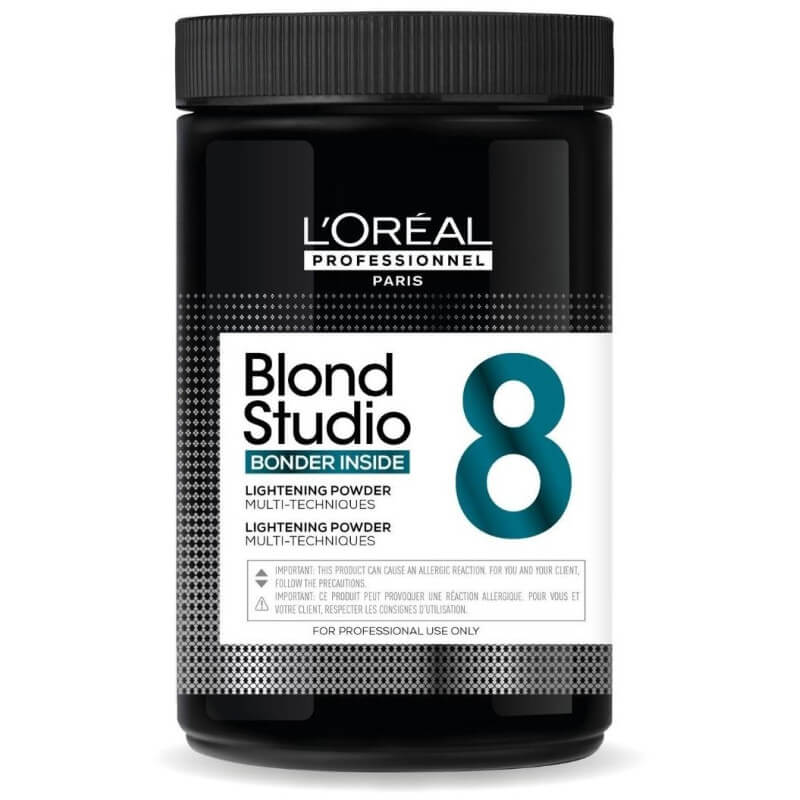 Pack de 6 poudres décolorantes 8 tons Bonder intégré Blond Studio L'Oréal Professionnel 500g