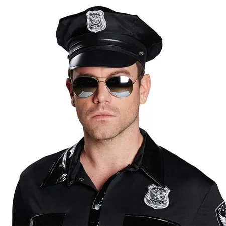 Rubies Polizeibrille verspiegelt